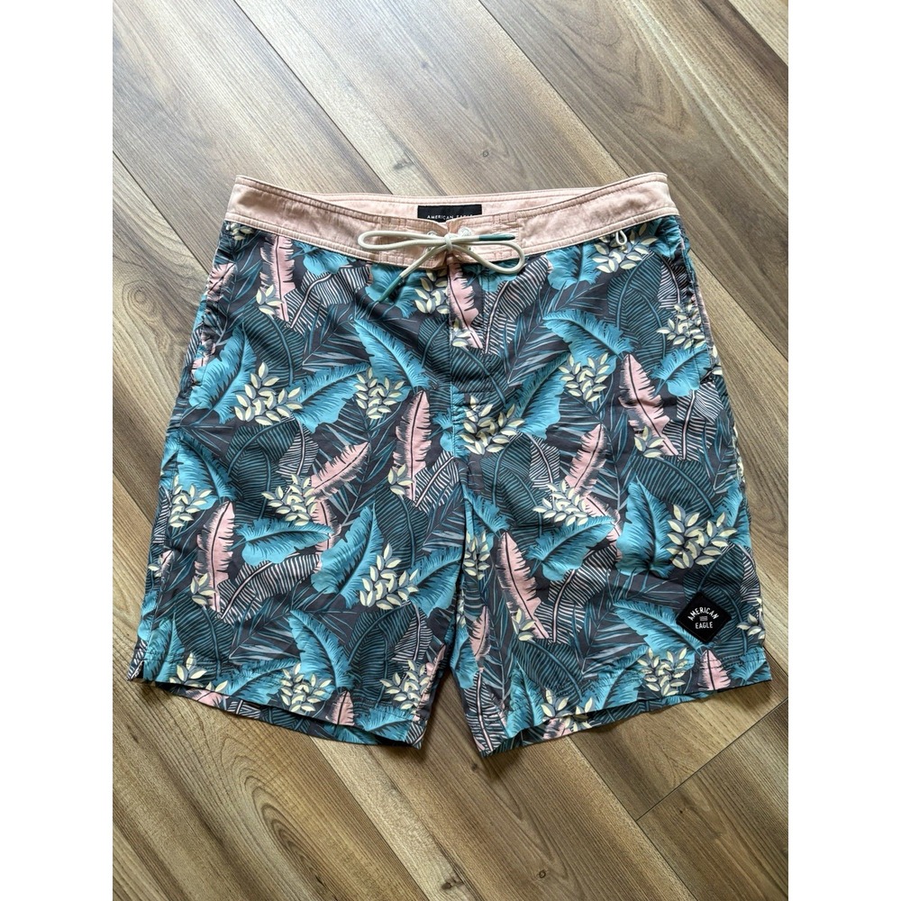 American Eagle Men's Swim Suit Trunks Board Shorts Size Medium‎